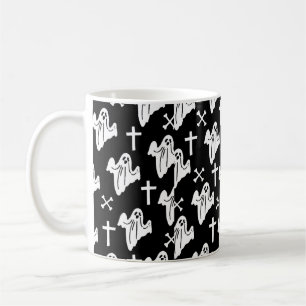 Mug Arrière - plan Motif Halloween tiré à la main