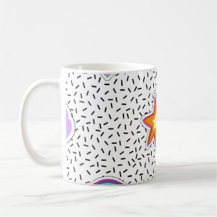 Mug Arrière - plan motif transparent avec patch cartoo