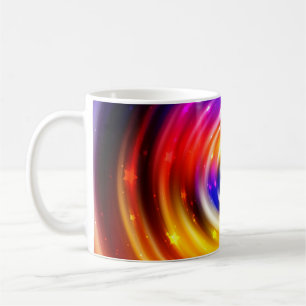 Mug arrière - plan multicolore abstrait. cercle brilla