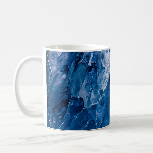 Mug Arrière - plan peint à la main abstrait créatif, w (Gauche)