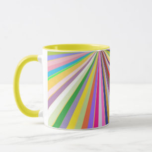 Mug Arrière - plan rayé frais
