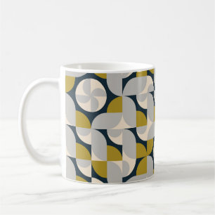 Mug Arrière - plan rétro Vintage géométrique moderne