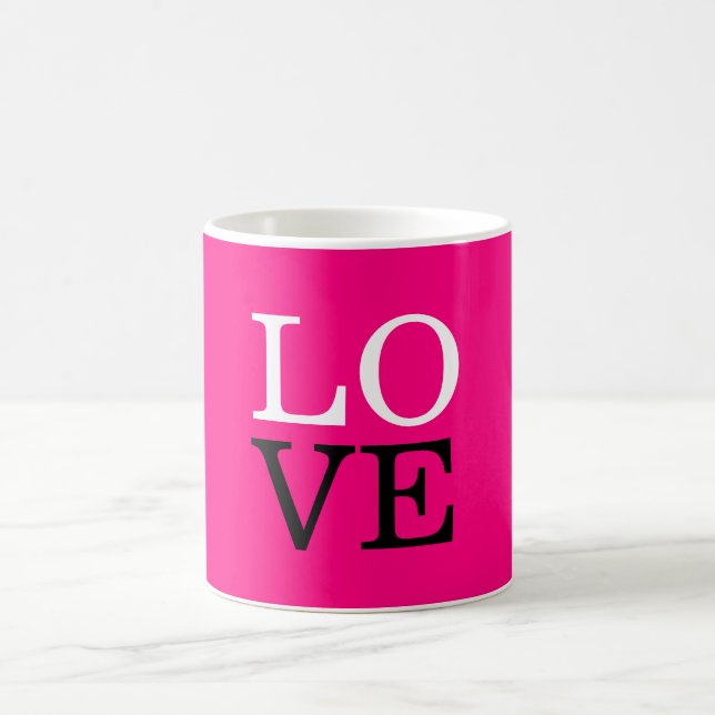 Mug Arrière - plan rose Mariage d'amour (Centre)