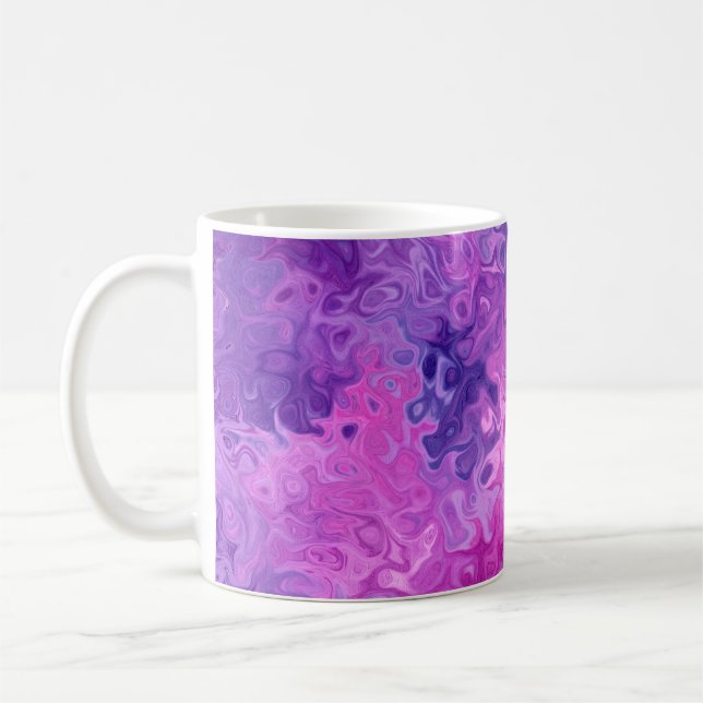 Mug Arrière - plan texture motif violet (Gauche)