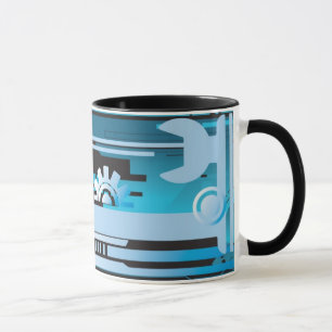 Mug Arrière - plan tramé technique 3