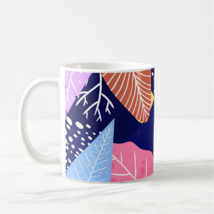 Mug Arrière - plan tropical aux plantes de jungle. Dép
