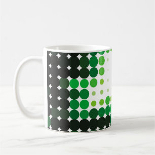 Mug Arrière - plan vintage géométrique et coloré. ha A