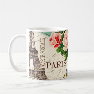 Mug Arrière - plan vintage Paris sans soucis avec voit