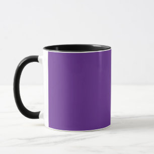 Mug arrière - plan violet avec bordure blanche