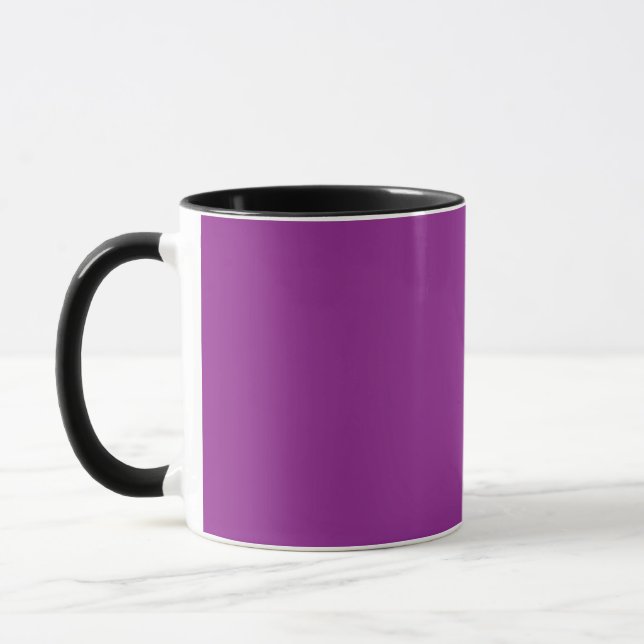Mug arrière - plan violet avec bordure blanche (Gauche)