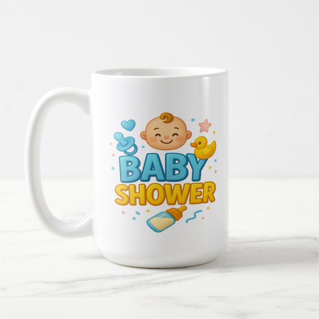 Mug Arrivée adorable - Baby shower Essentials (Gauche)
