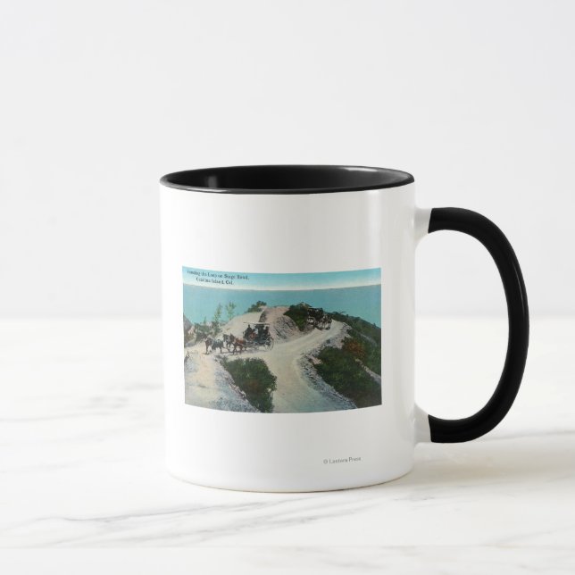 Mug Arrondir la boucle sur la route de la scène (Droite)