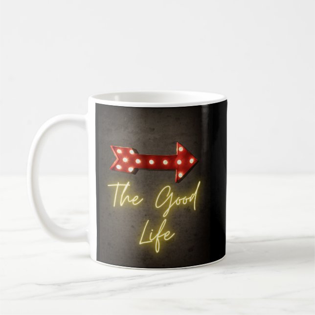 Mug Arrow à néon de bonne vie (Gauche)