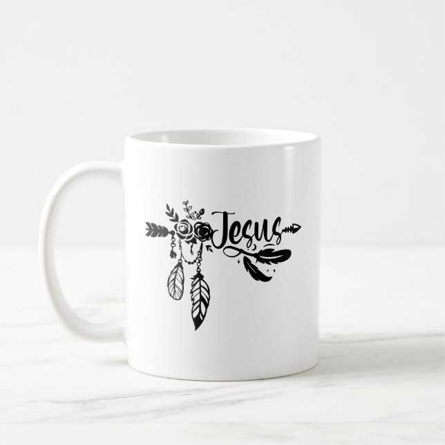 Mug Arrow et plumes de Jésus (Gauche)