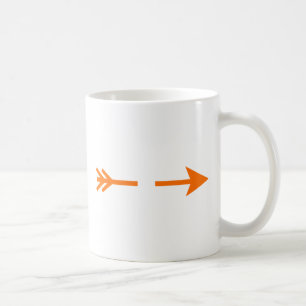 Mug Arrow Orange Broken MUSÉE Zazzle Cadeaux