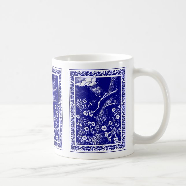 Mug Ars Memoria : Canto II Porcelaine Bleue (Droite)