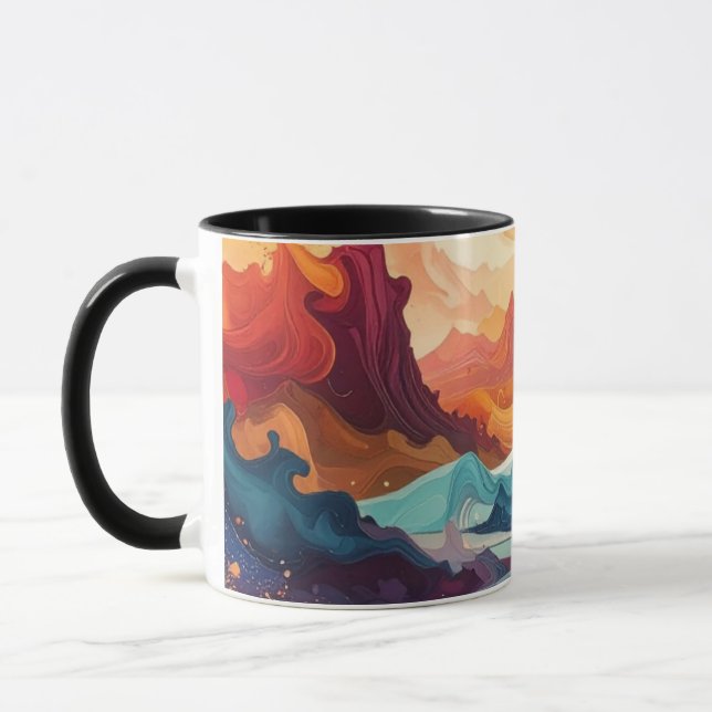 Mug Art abstrait (Gauche)