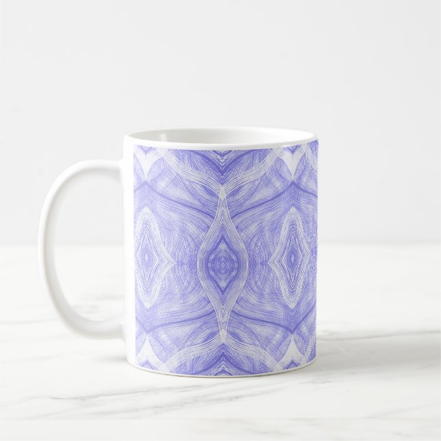 Mug Art abstrait aquarelle violet Psychomachia (Gauche)