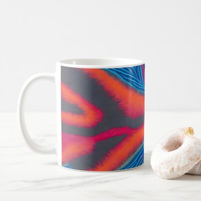 Mug Art Abstrait autochtone Vol 03 (Avec donut)