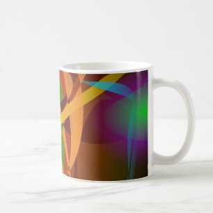 Mug Art abstrait Brown lumineux de Digitals