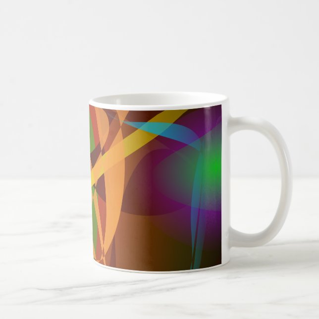 Mug Art abstrait Brown lumineux de Digitals (Droite)