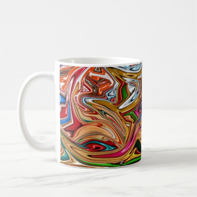 Mug Art abstrait coloré (Gauche)