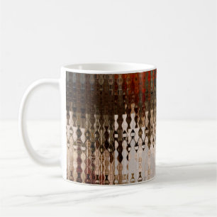 Mug art abstrait coloré carrefour géométrique