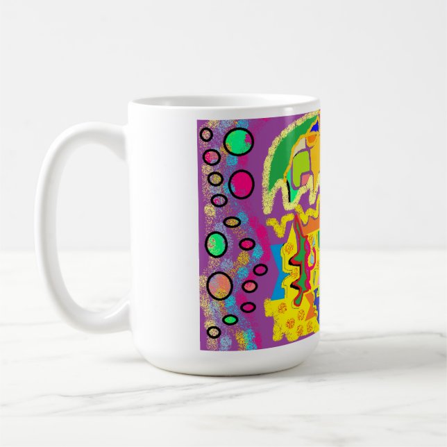Mug Art Abstrait comme Josephs Manteau multicolore ! (Gauche)