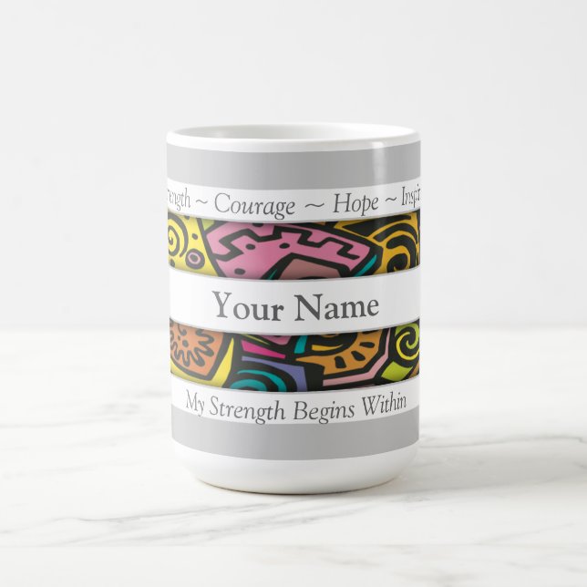 Mug Art abstrait d'affirmation positive faite sur (Centre)