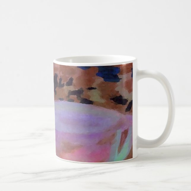 Mug Art abstrait de café de CricketDiane de café (Droite)
