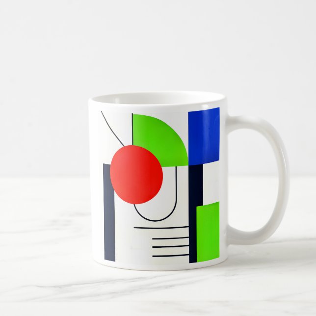 Mug Art abstrait géométrique moderne. (Droite)