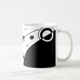 Mug Art Abstrait géométrique noir et blanc