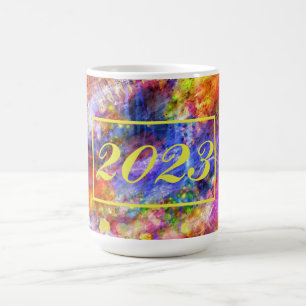 Mug Art Abstrait moderne Multicolor 2023