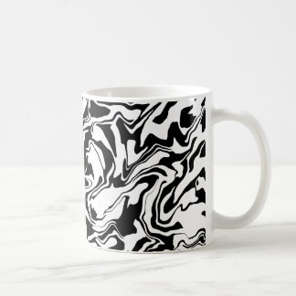 Mug Art Abstrait moderne noir et blanc