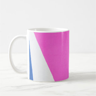 Mug Art abstrait rose et multicolore