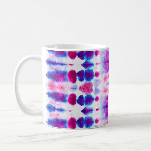 Mug Art Abstrait rouge vif jaune (Gauche)