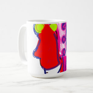 Mug Art abstrait royal