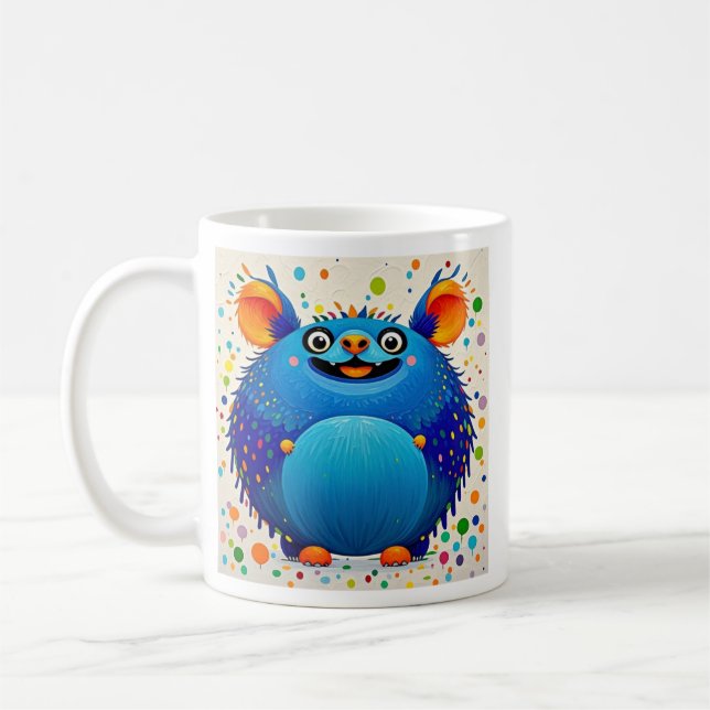 Mug Art animal abstrait exceptionnel design coloré (Gauche)