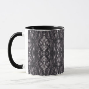 Mug Art Aquarelle Abstrait Sombre Noir