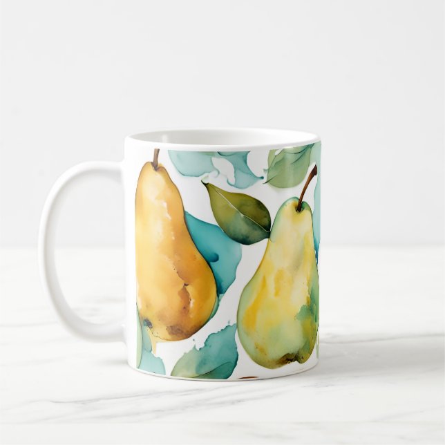 Mug Art aquarelle poires  (Gauche)