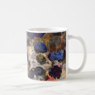 Mug Art arrière - plan numérique de fleurs / motif de