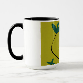 Mug Art botanique abstrait de fleur de marguerite mini