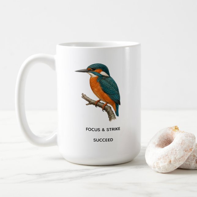 Mug Art botanique personnalisé sur le thème de l'oisea (Avec donut)