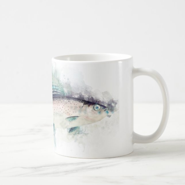 Mug Art cadeau gris arctique pour pêcheurs et pêcheurs (Droite)