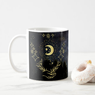 Mug Art céleste Lune et étoiles