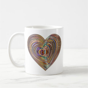 Mug Art chromatique prismatique abstrait : Lumière iri
