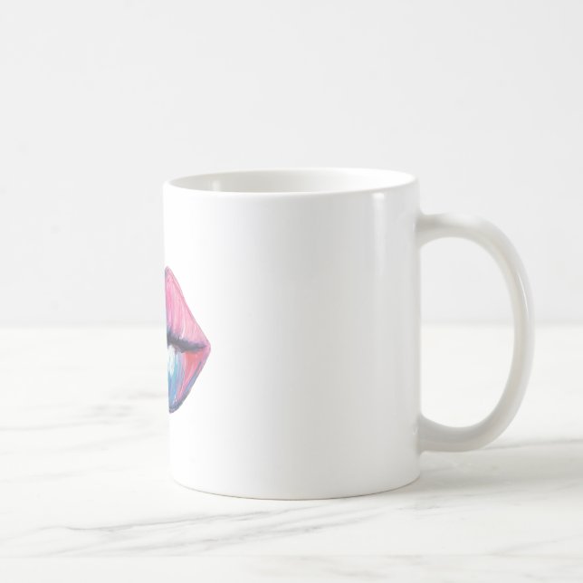 Mug Art coloré de lèvre (Droite)