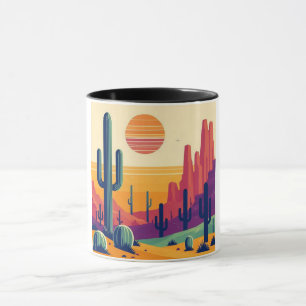 Mug Art coloré du désert du sud-ouest