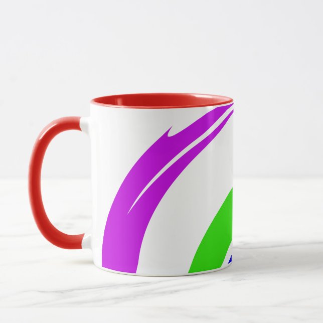 Mug Art coloré moderne inspiré et élégant (Gauche)