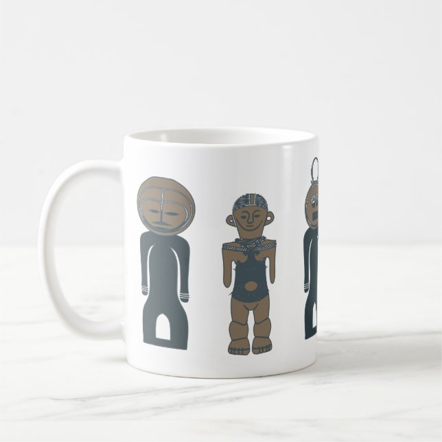 Mug Art contemporain Visage abstrait (Gauche)